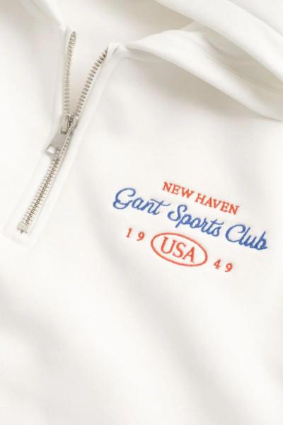 MIKINA GANT SPORT CLUB GRAPHIC HALF-ZIP HOODIE - Fotografie č. 2