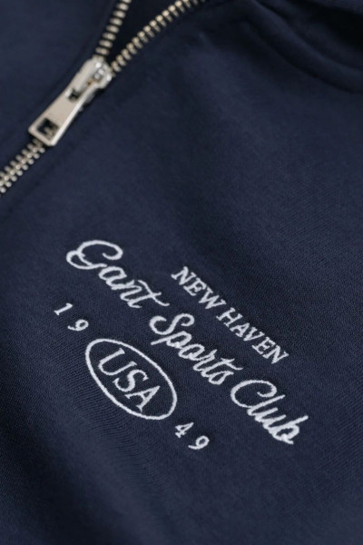 MIKINA GANT SPORT CLUB GRAPHIC HALF-ZIP HOODIE - Fotografie č. 2