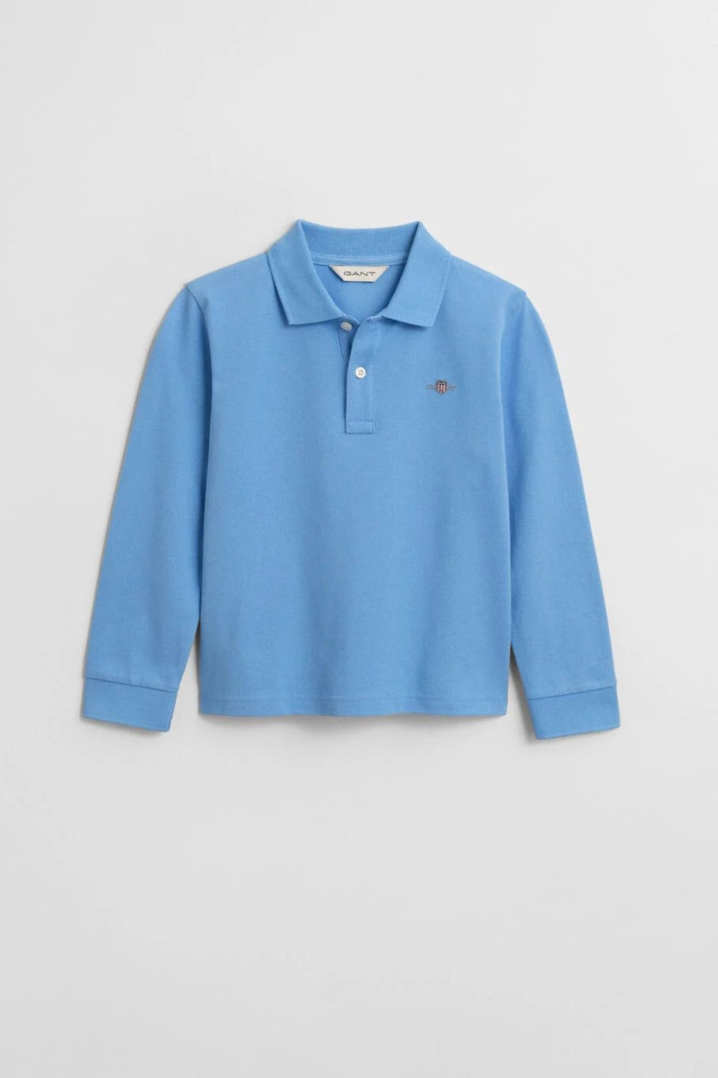 POLOKOŠILE GANT SHIELD LS PIQUE POLO DREAM BLUE