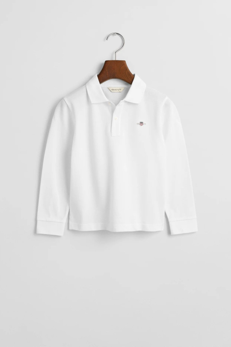 E-shop POLOKOŠILE GANT SHIELD LS PIQUE POLO WHITE