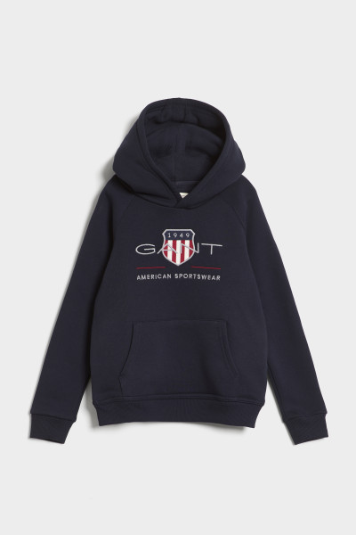 MIKINA GANT ARCHIVE SHIELD RAGLAN HOODIE - Fotografia č. 1