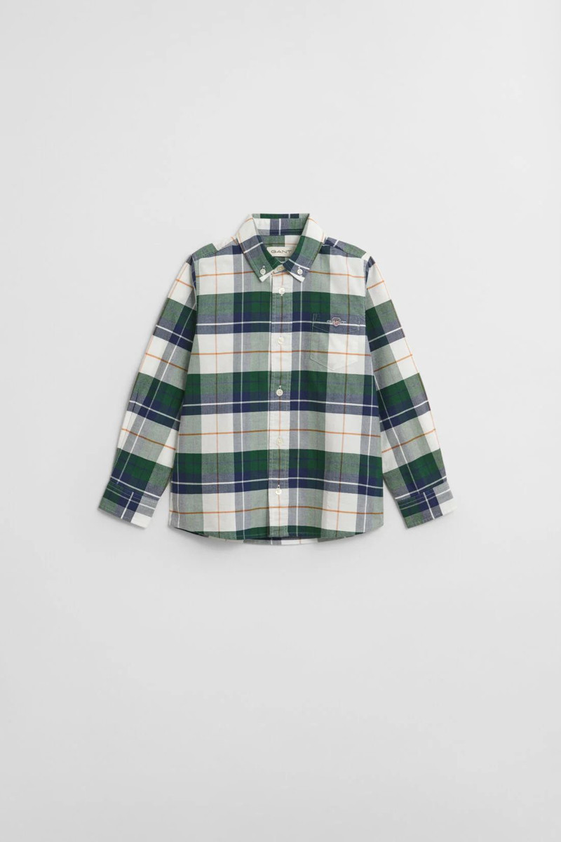 KOŠEĽA GANT OXFORD CHECKED SHIRT FOREST GREEN