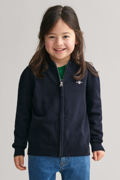 SVETER GANT SHIELD COTTON ZIP CARDIGAN - Fotografia č. 1