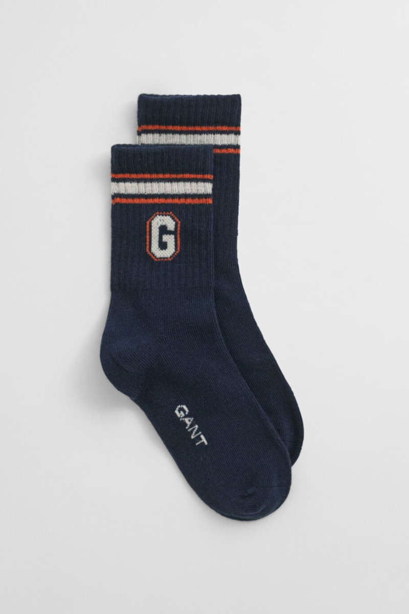 PONOŽKY GANT GRAPHIC SOCKS EVENING BLUE