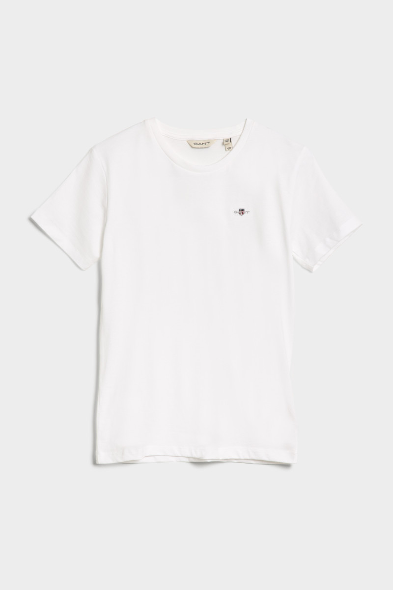 TRIČKO GANT SHIELD SS T-SHIRT WHITE