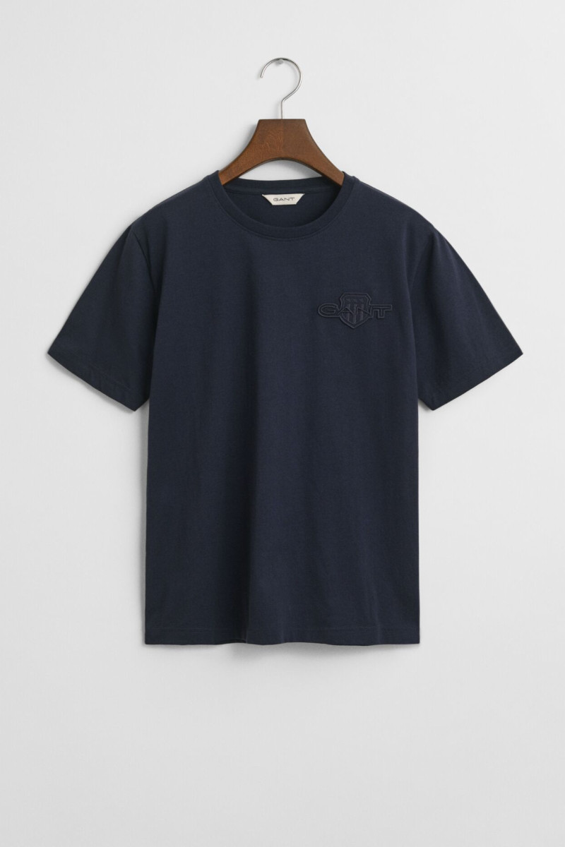 E-shop TRIČKO GANT TONAL AS SS T-SHIRT EVENING BLUE