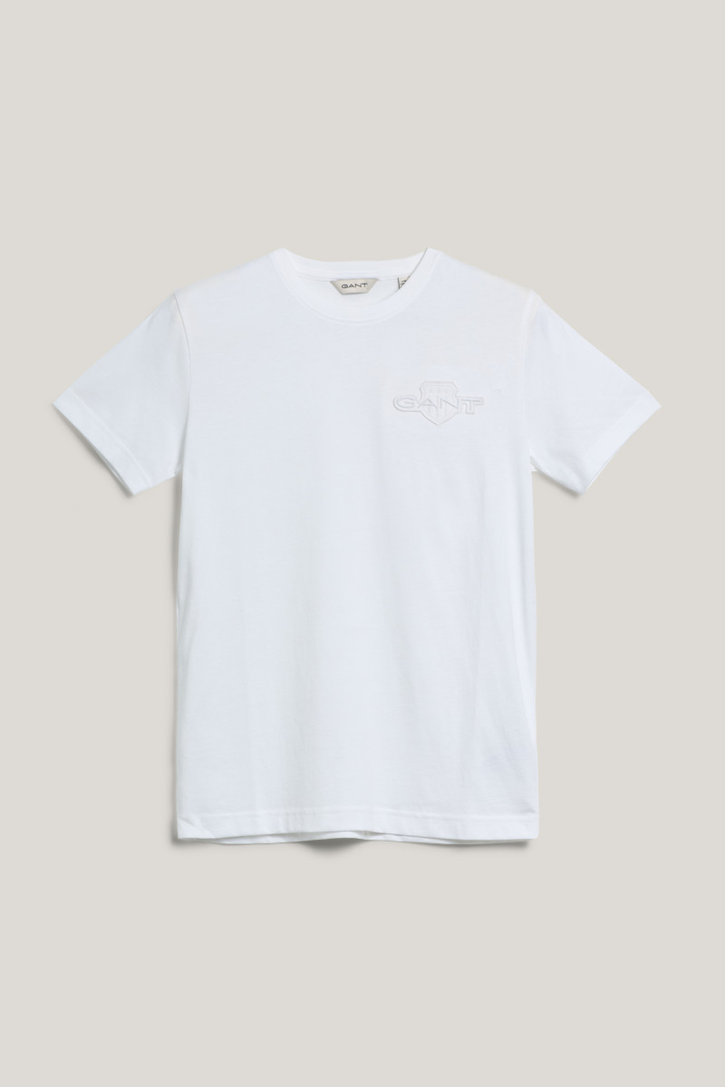 TRIČKO GANT TONAL AS SS T-SHIRT WHITE