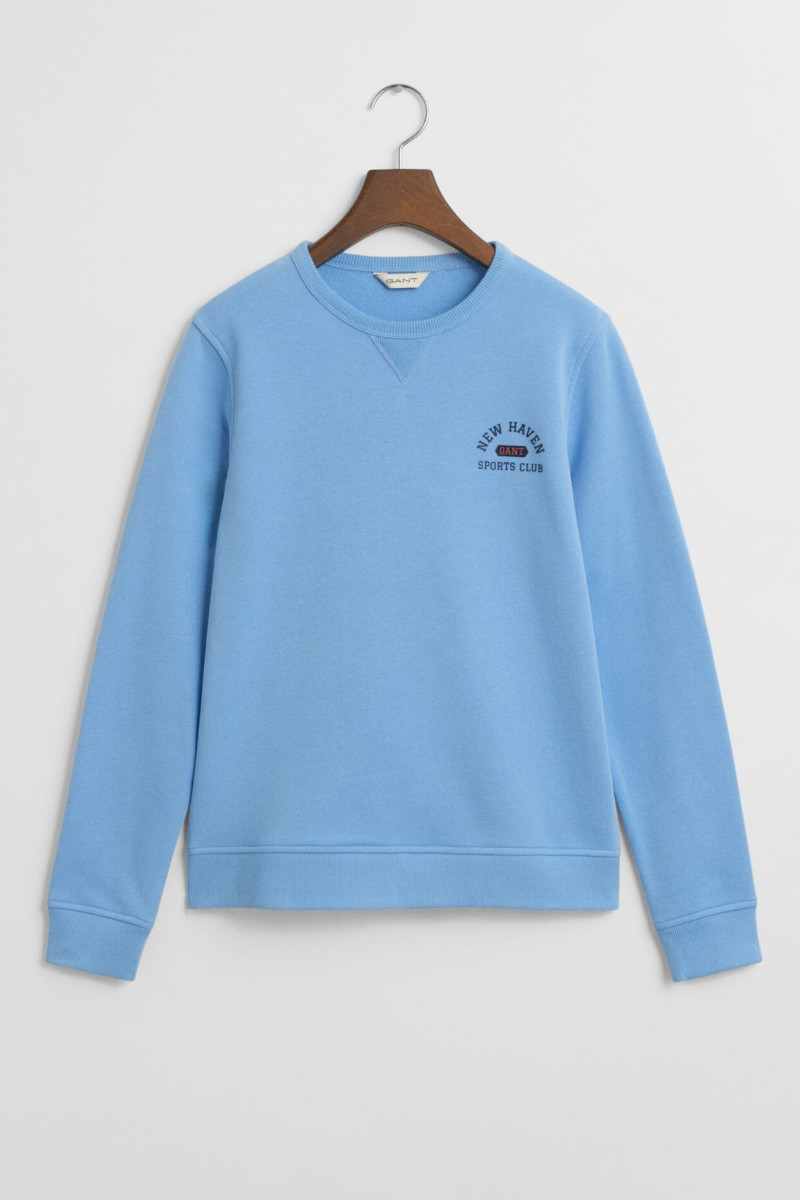 MIKINA GANT GRAPHIC C-NECK SWEAT DREAM BLUE
