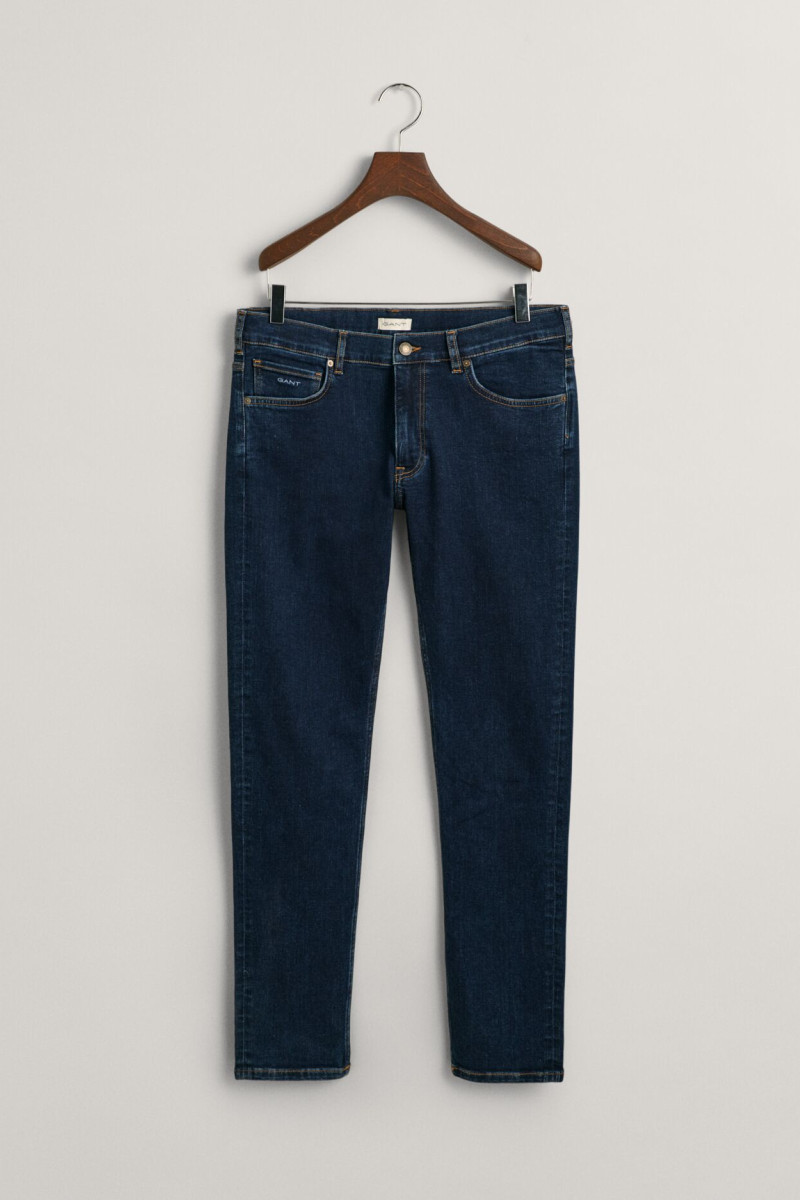 DŽÍNSY GANT SLIM JEANS DARK BLUE