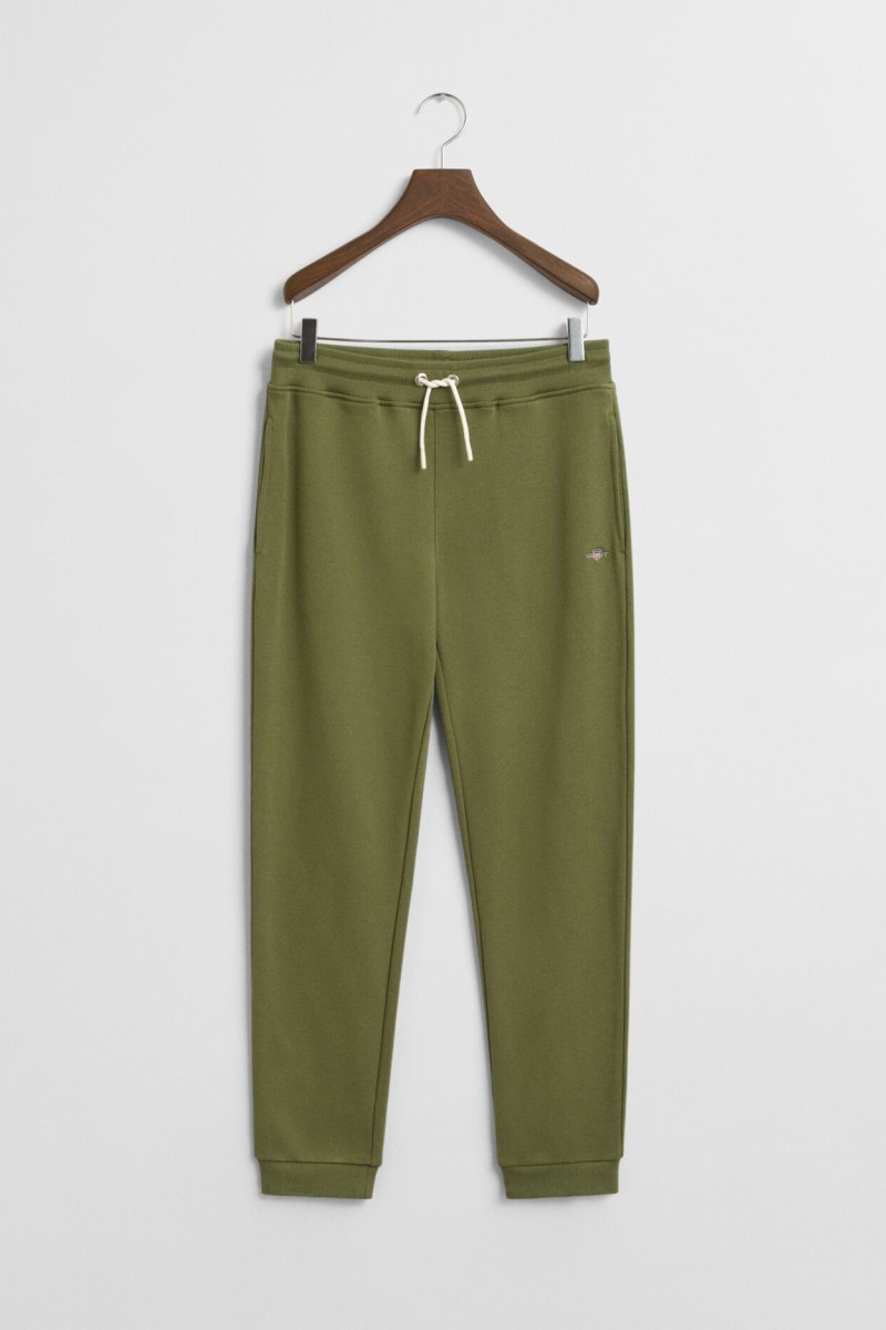 TEPLÁKY GANT SHIELD SWEAT PANT WASHED OLIVE