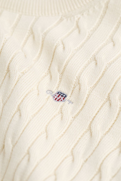 PULÓVER GANT SHIELD COTTON CABLE C-NECK - Kép 3