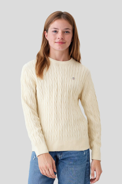PULÓVER GANT SHIELD COTTON CABLE C-NECK - Kép 1