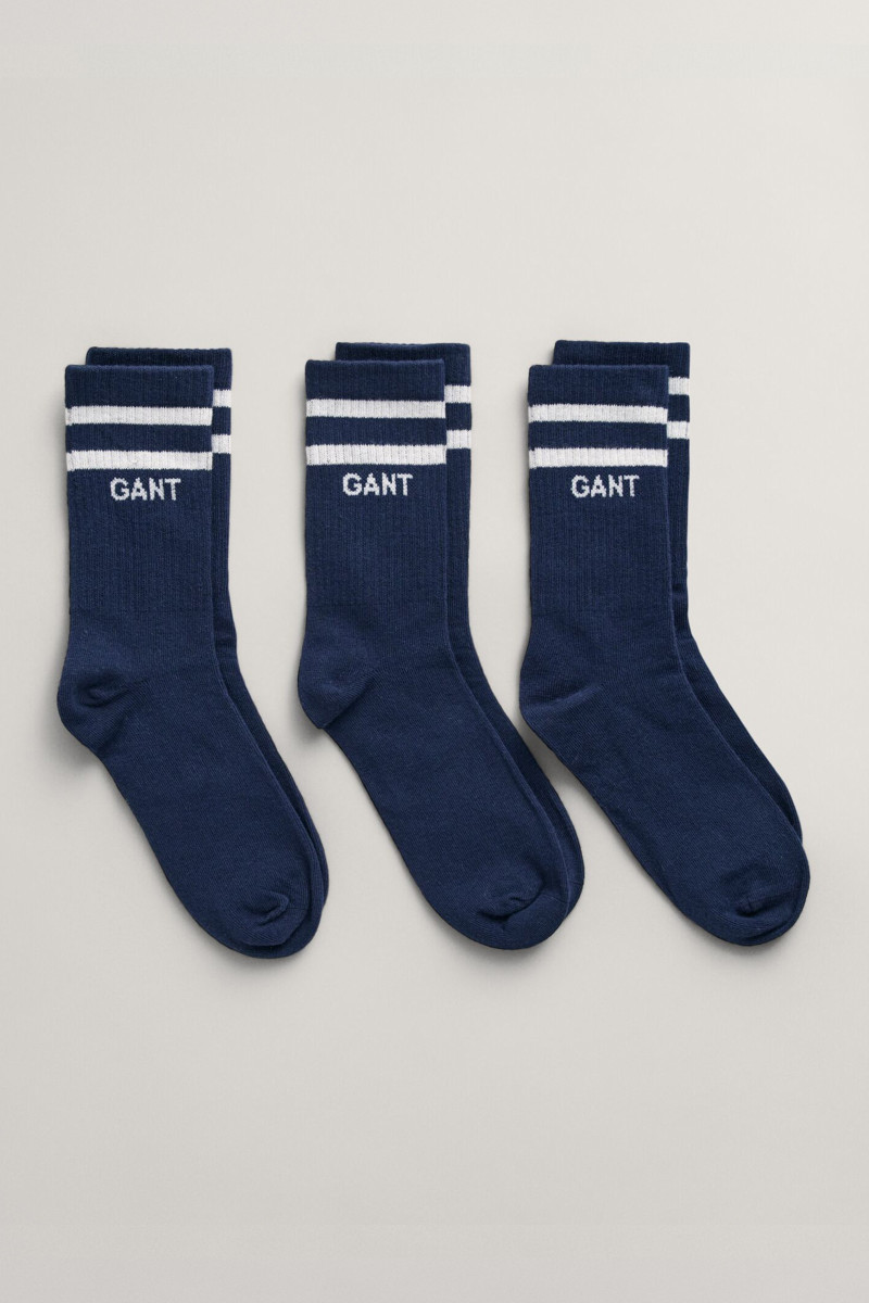 E-shop PONOŽKY GANT SPORT SOCKS 3-PACK EVENING BLUE