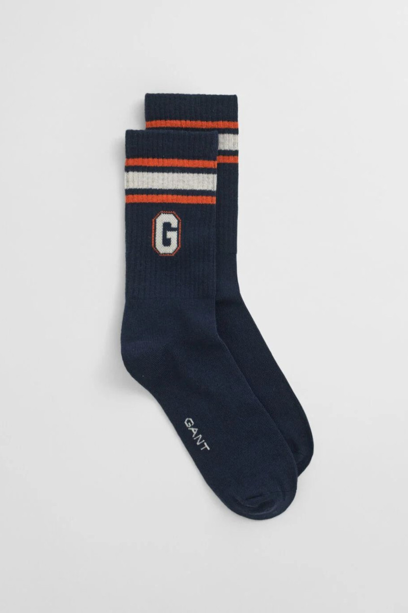 PONOŽKY GANT GRAPHIC SOCKS EVENING BLUE