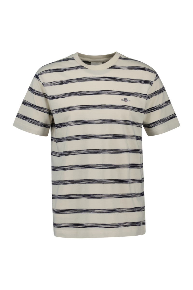 TRIČKO GANT STRIPED SS T-SHIRT CREAM