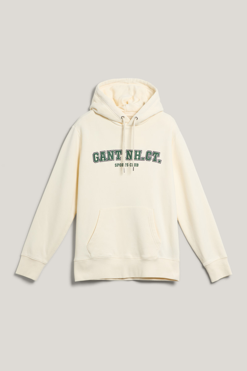 MIKINA GANT GRAPHIC SWEAT HOODIE CREAM