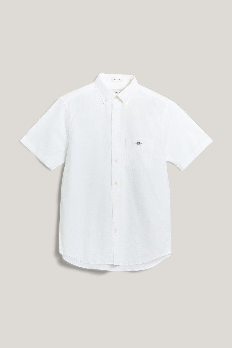 E-shop KOŠILE GANT REG DOBBY SHIRT WHITE