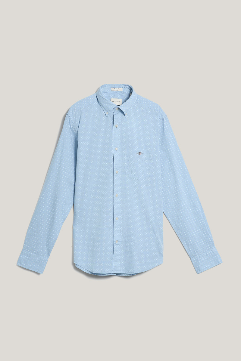 KOŠILE GANT REG MICRO PRINT SHIRT FRESH BLUE