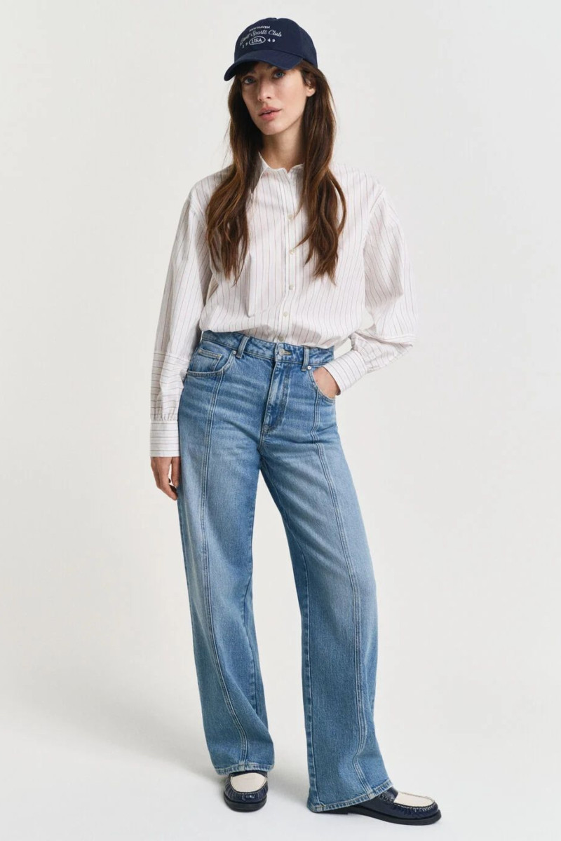 DŽÍNY GANT RELAXED SEAM DETAIL JEANS MID BLUE ARCHIVE