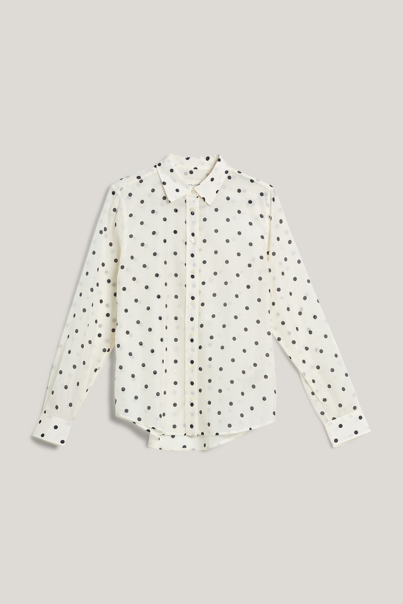 KOŠEĽA GANT REG DOT PRINT CTN SILK SHIRT EGGSHELL