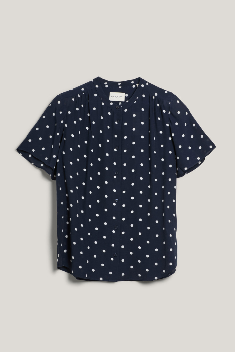E-shop HALENKA GANT REG DOT PRINT BLOUSE EVENING BLUE