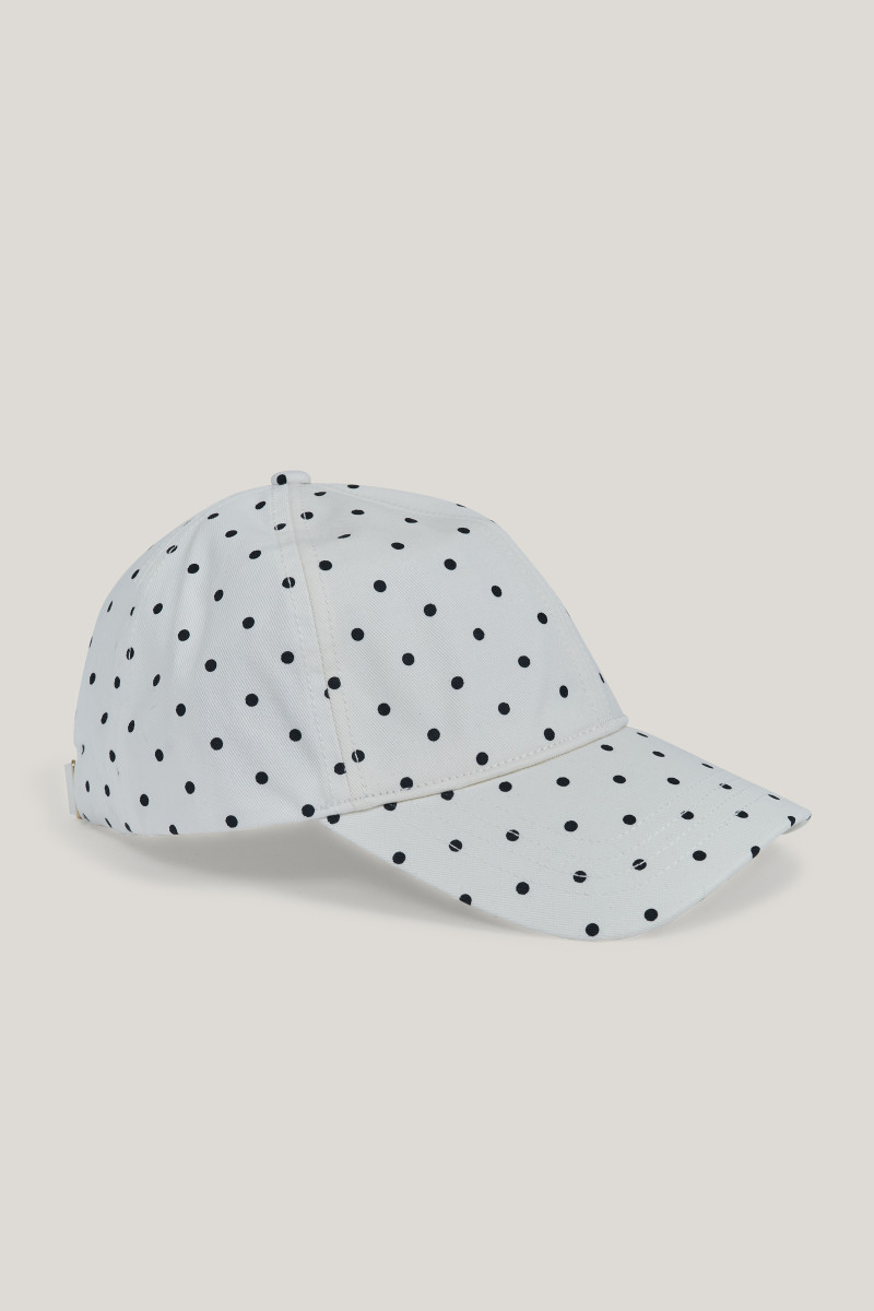 E-shop KŠILTOVKA GANT DOT PRINT COTTON TWILL CAP EGGSHELL