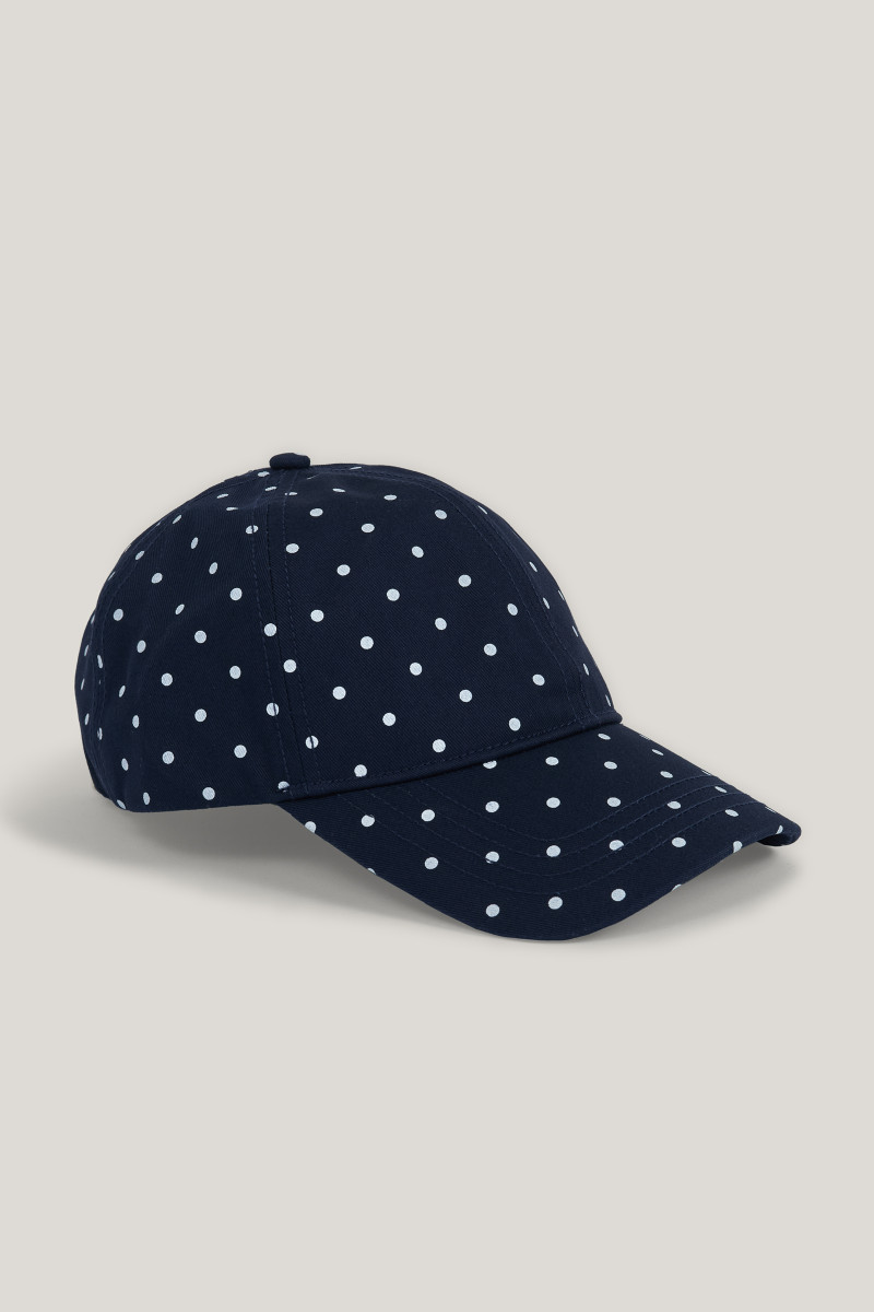 KŠILTOVKA GANT DOT PRINT COTTON TWILL CAP EVENING BLUE