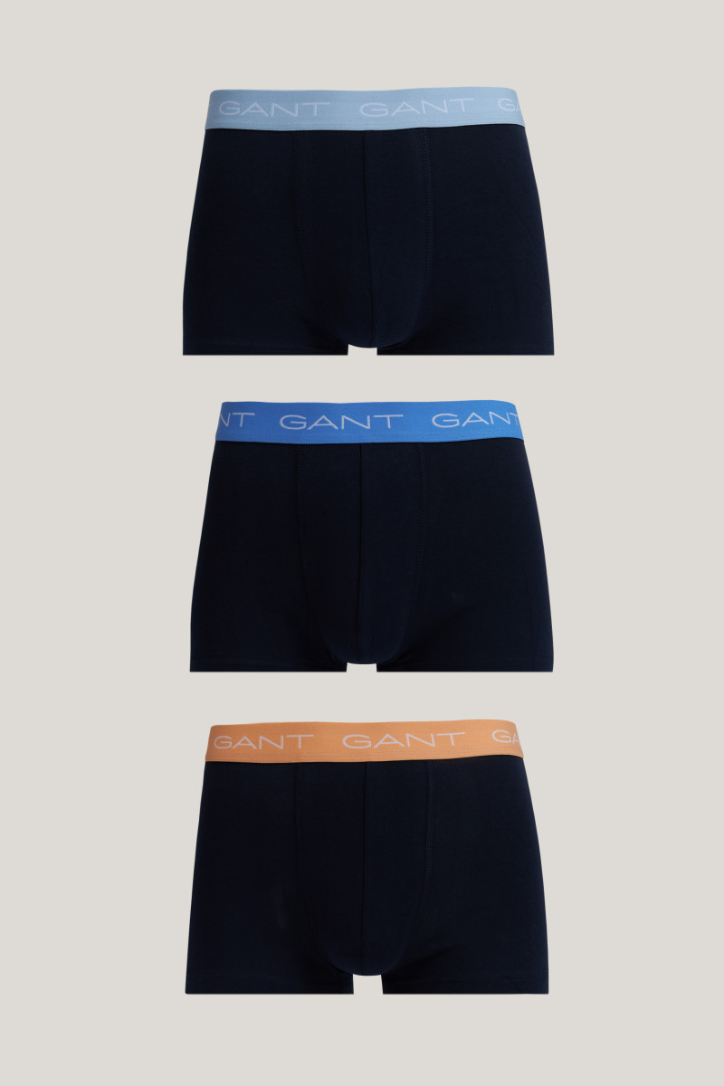 SPODNÁ BIELIZEŇ GANT TRUNK 3-PACK EVENING BLUE