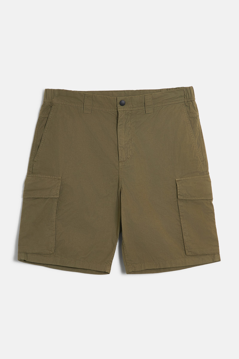 Rövidnadrág Woolrich Gabardine Cargo Shorts Lake Olive