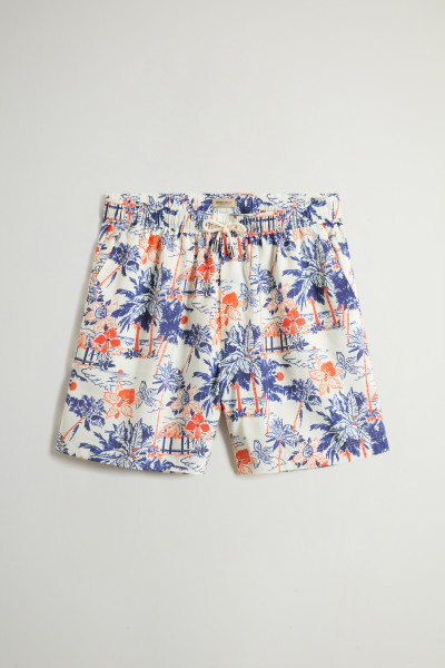 RÖVIDNADRÁG WOOLRICH PRINTED RAYON SHORTS - Kép 4