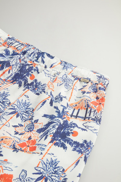 RÖVIDNADRÁG WOOLRICH PRINTED RAYON SHORTS - Kép 7