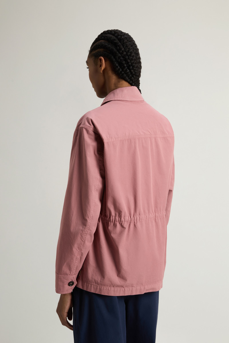 Košeľa Woolrich Gabardine Overshirt Withered Rose