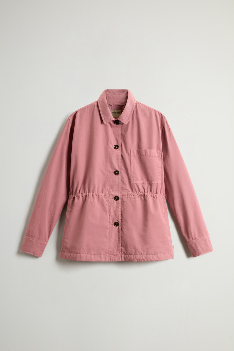 Košeľa Woolrich Gabardine Overshirt Withered Rose