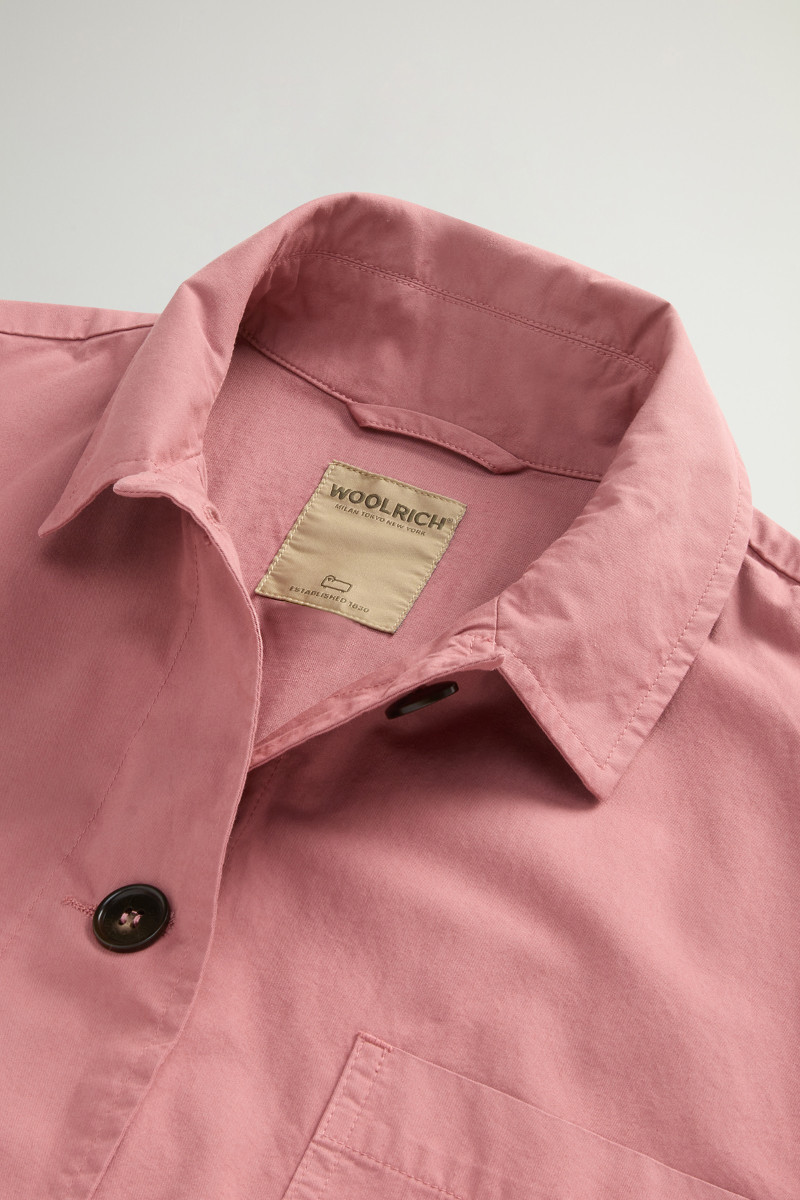 Košeľa Woolrich Gabardine Overshirt Withered Rose