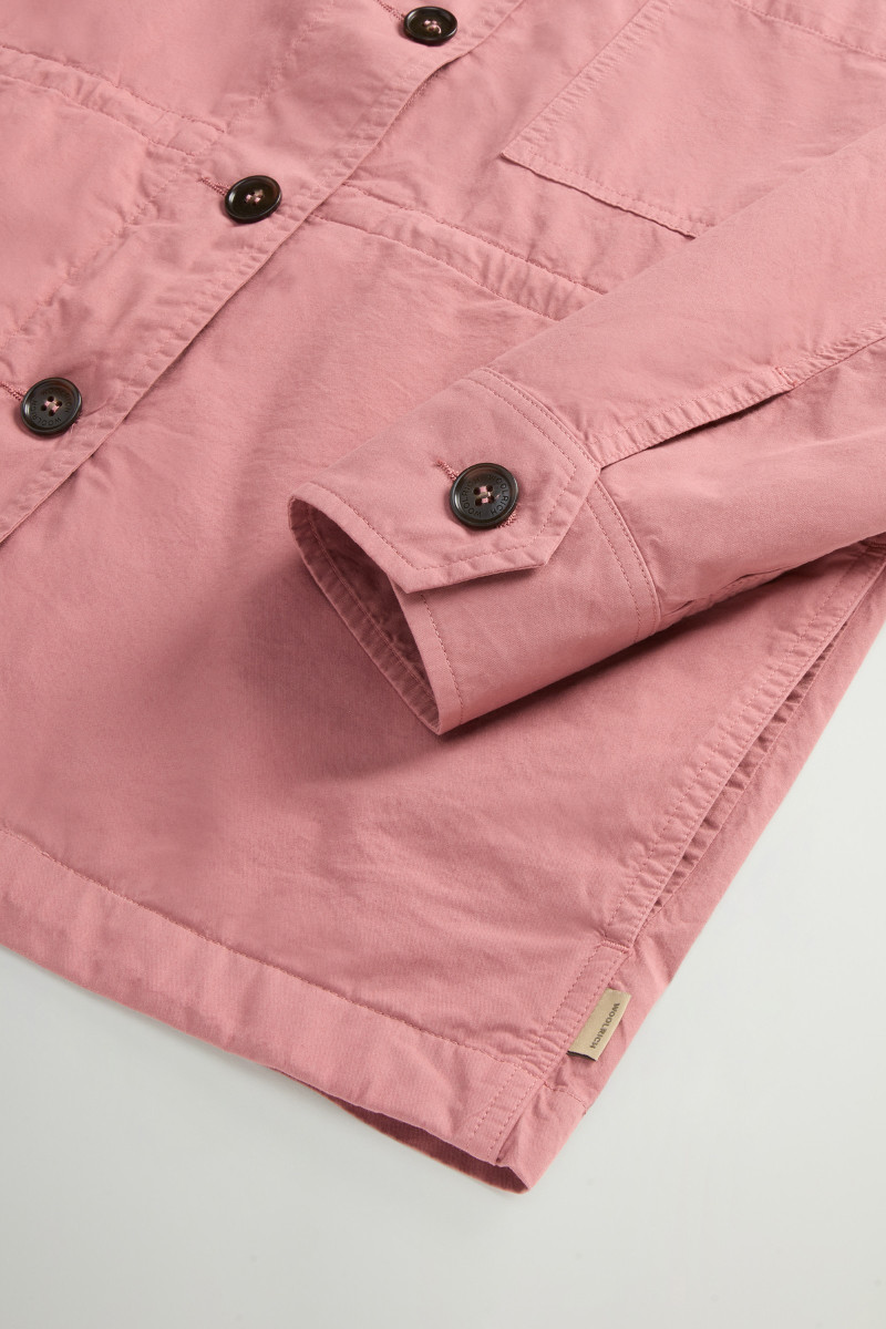 Košeľa Woolrich Gabardine Overshirt Withered Rose