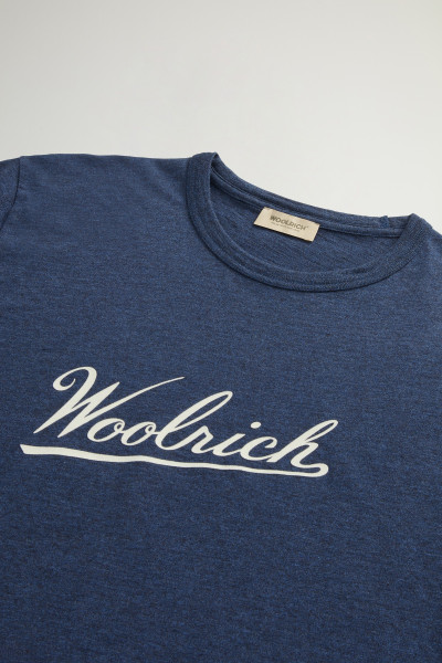 TRIČKO WOOLRICH MOULINE JERSEY LOGO T-SHIRT - Fotografie č. 6