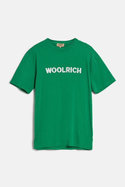 TRIČKO WOOLRICH EMBROIDERED LOGO T-SHIRT - Fotografie č. 1