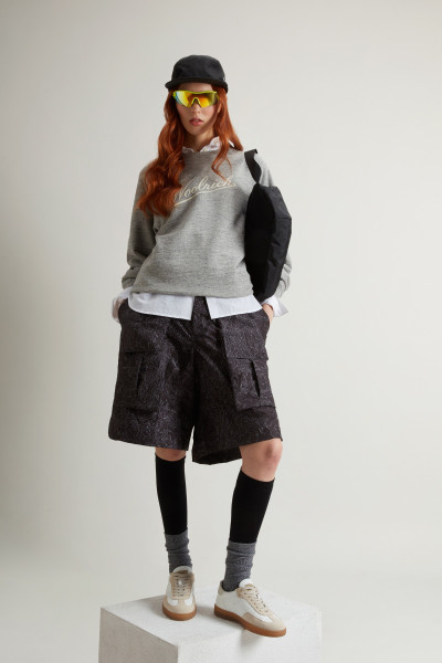 MELEGÍTŐFELSŐ WOOLRICH MOULINE' FLEECE CREWNECK - Kép 2