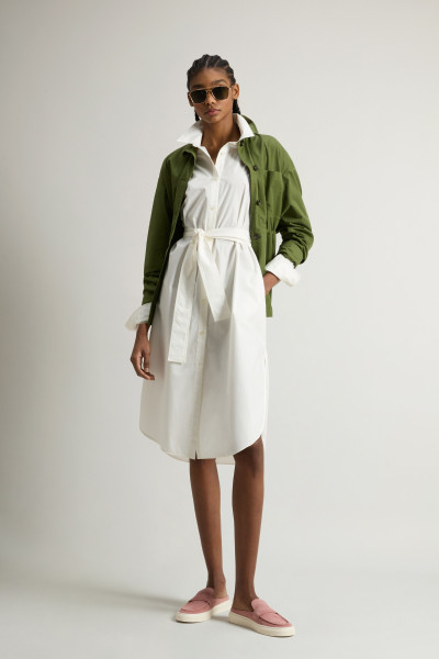 RUHA WOOLRICH BELTED SHIRT DRESS - Kép 2
