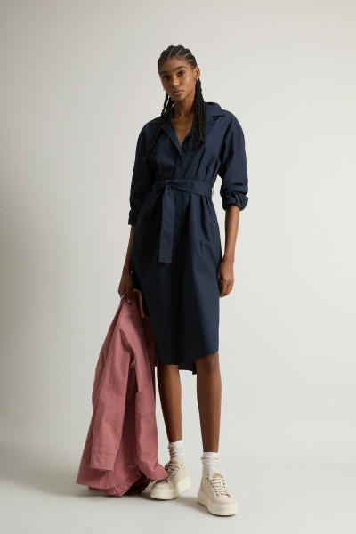 RUHA WOOLRICH BELTED SHIRT DRESS - Kép 2