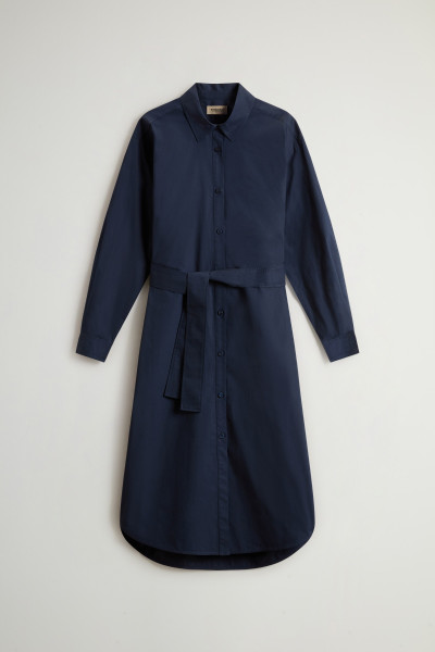 RUHA WOOLRICH BELTED SHIRT DRESS - Kép 5