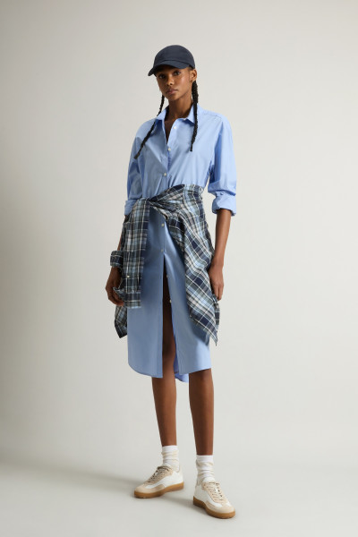 RUHA WOOLRICH BELTED SHIRT DRESS - Kép 2