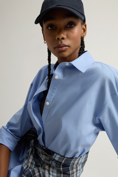 RUHA WOOLRICH BELTED SHIRT DRESS - Kép 4