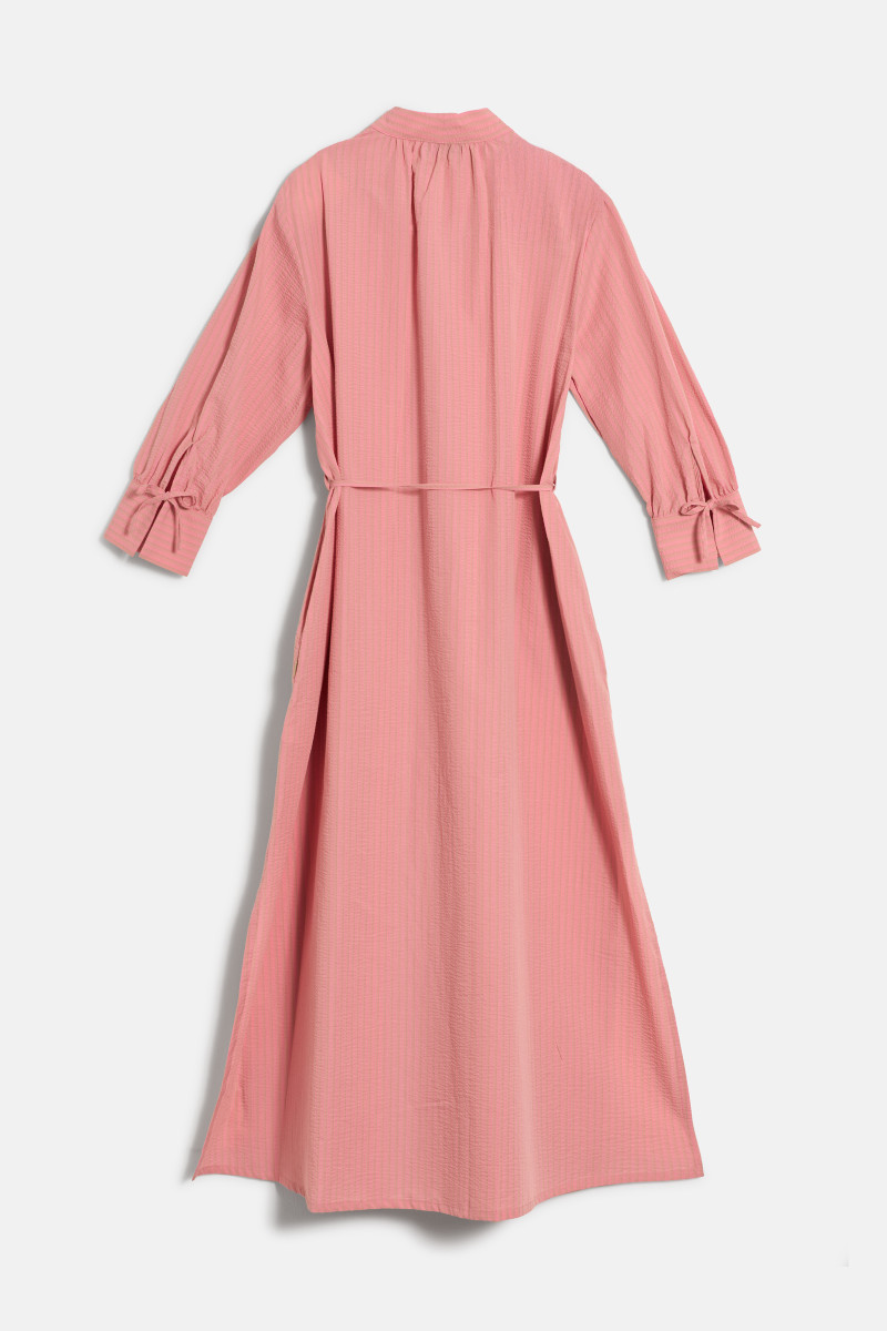 Šaty Woolrich Blouson Maxi Dress Rose Stripe