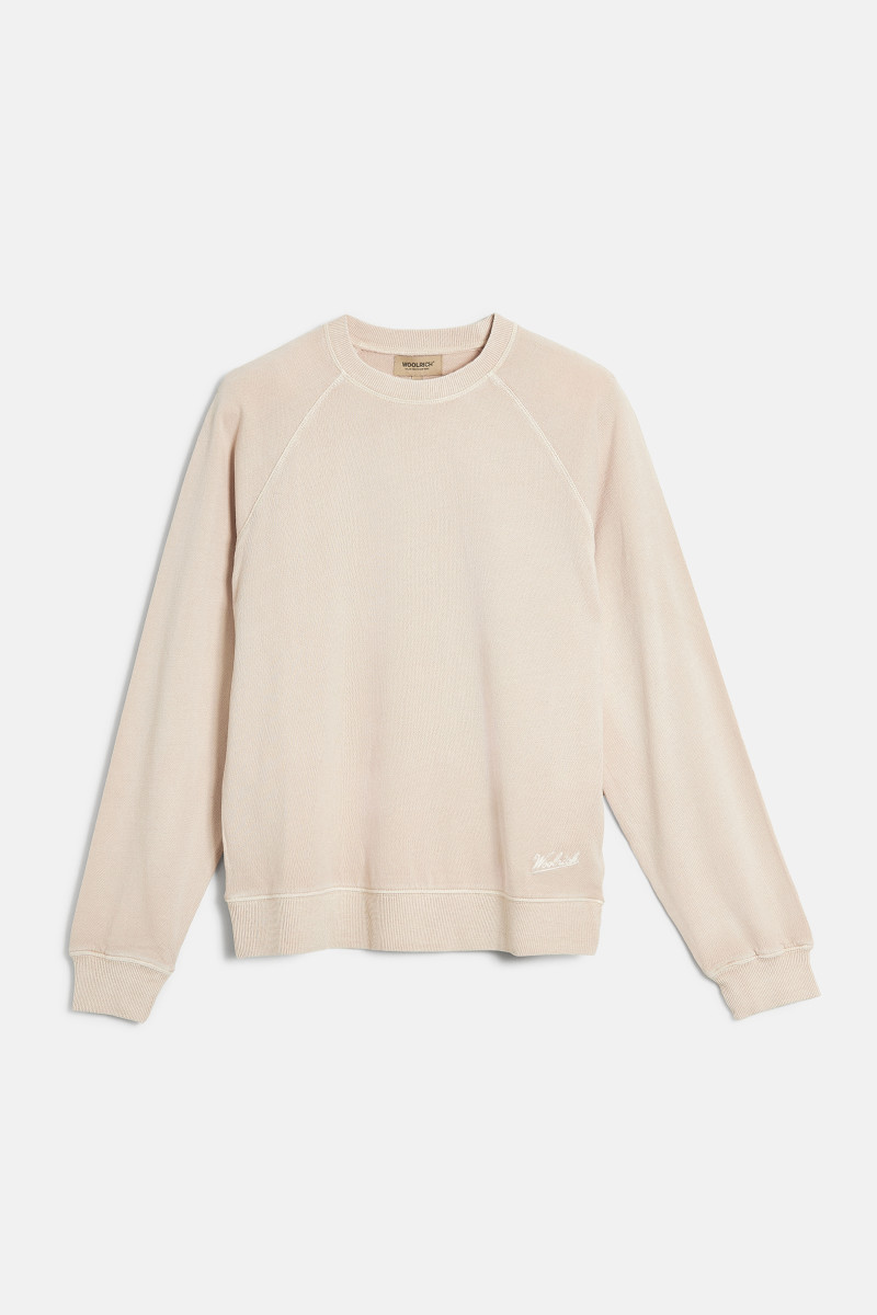 Melegítőfelső Woolrich Gd Fleece Crewneck Light Oak