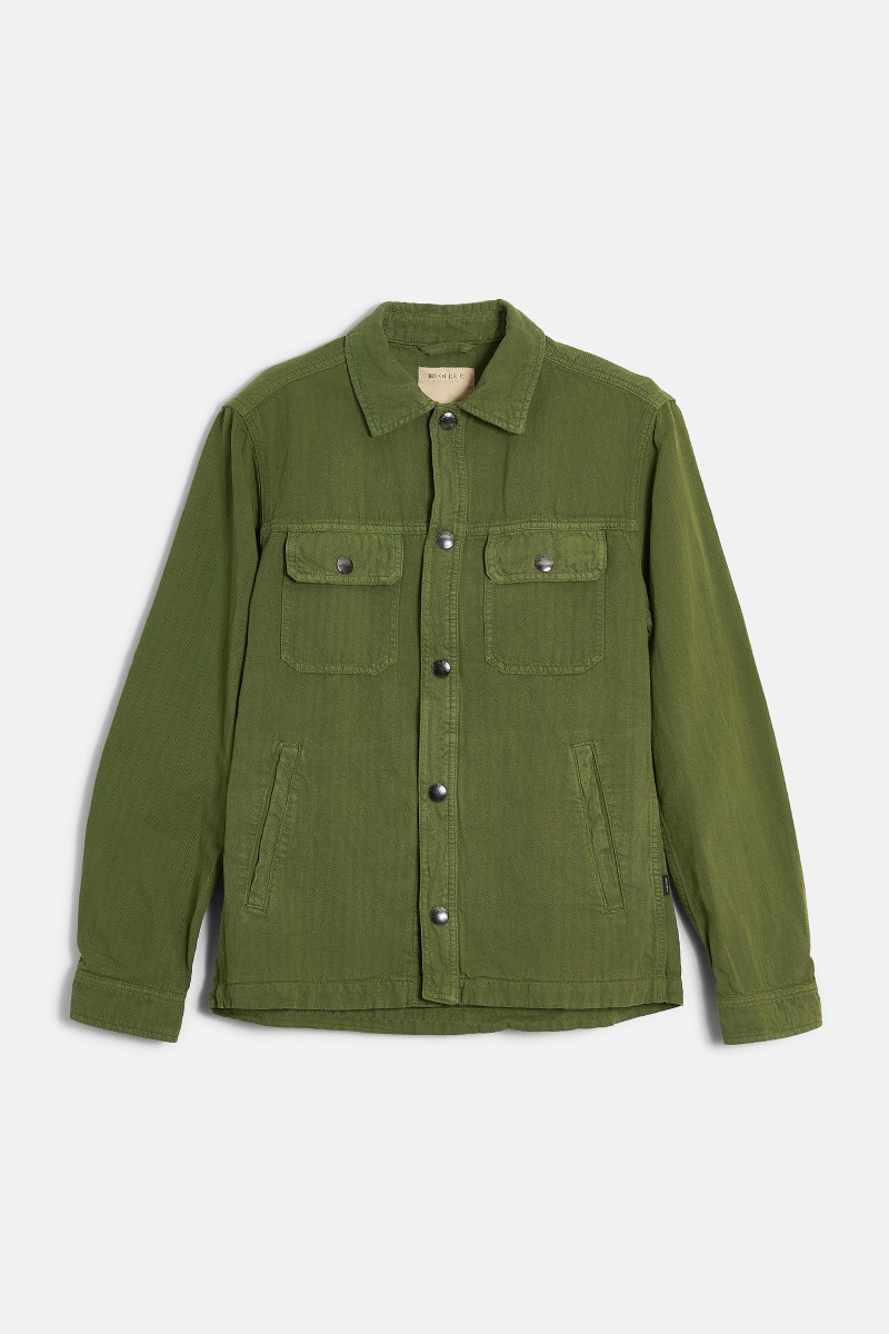 Košeľa Woolrich Cotton Hemp Overshirt Gd Cypress
