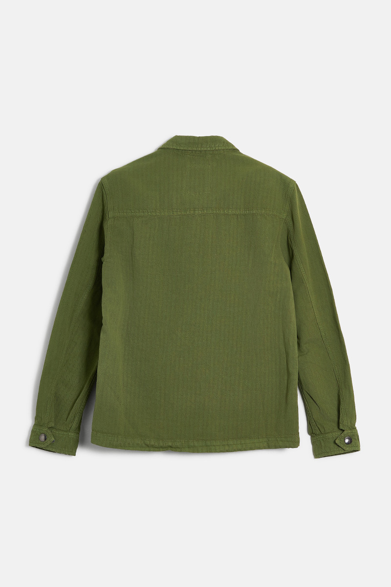 Košeľa Woolrich Cotton Hemp Overshirt Gd Cypress