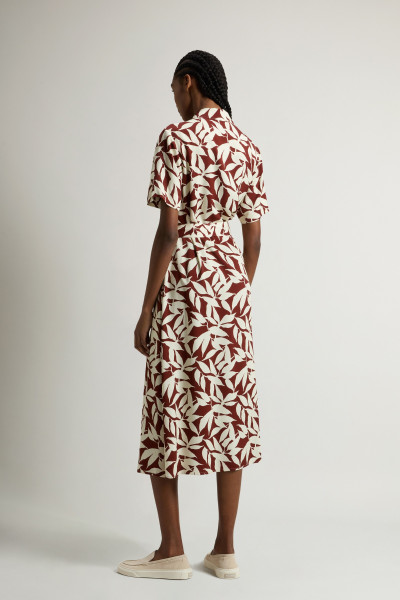 ŠATY WOOLRICH PRINTED FLUID DRESS - Fotografie č. 3