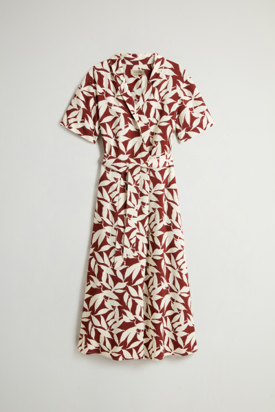 ŠATY WOOLRICH PRINTED FLUID DRESS - Fotografie č. 5