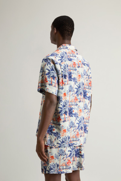 ING WOOLRICH PRINTED RAYON CAMP SHIRT - Kép 3